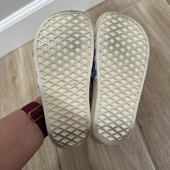Vans Rainbow Checkers Slides Sandals - Picture 9 of 10